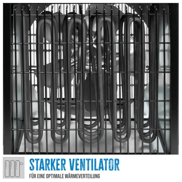 Heizlüfter mit Gebläse und Heizstäben