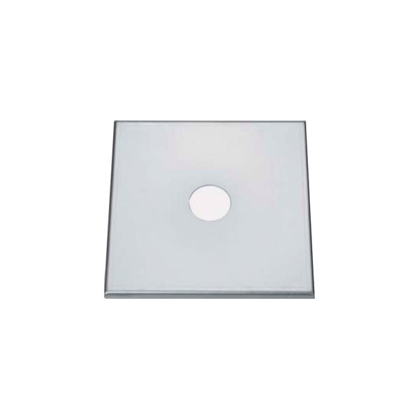 Abdeckplatte, CNS, 1 cm abgekantet, 220 x 220 mm, ohne Bohrung