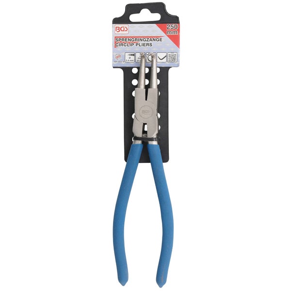 Sprengringzange mit blauen Griffen, 250 Millimeter