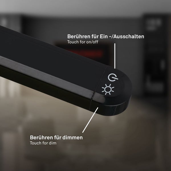 LED Stehlampe LED Stehleuchte Standleuchte Dimmbar Touch Warmweiß Schwenkbar
