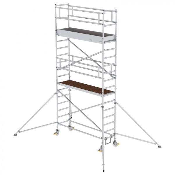 Gerüst mit Rollen und zwei Plattformen