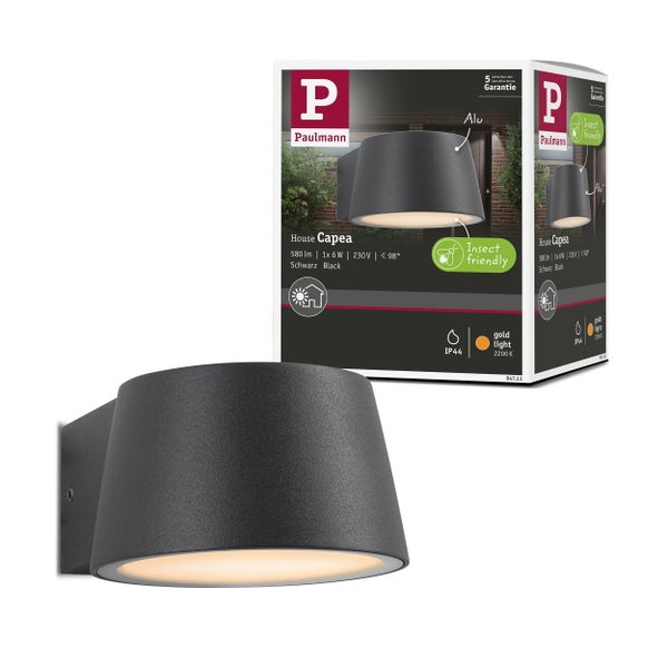 Quadratische Paulmann LED Wandeinbauleuchte in mattem Design mit Verpackung