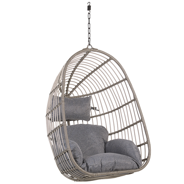 Hängesessel CASOLI Polyrattan Grau