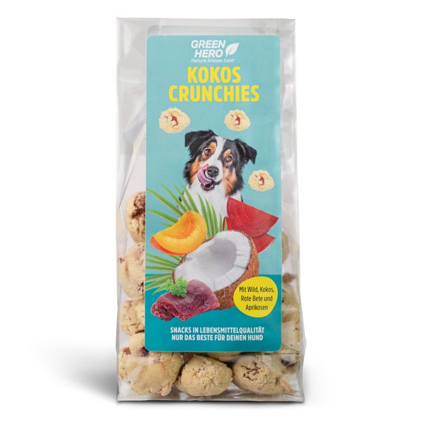 Green Hero Leckerli Kokos Crunchies - mit frischem Wildfleisch