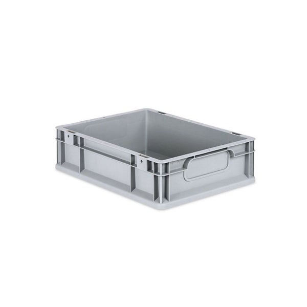 PROREGAL Spar Set 16x Eurobox Nextgen Economy Mit Scharnierdeckel & Grünen Schiebeschnappverschlüsse Griffe Geschlossen HxBxT 12 x 30 x 40 cm 11 Liter