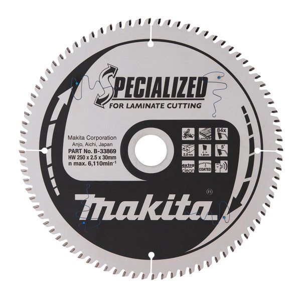 Makita Sägeblatt für Laminat, 250 x 2,5 x 30 Millimeter