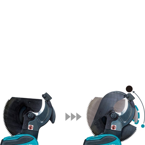 Makita DTC101ZK Akku-Kabelschneider 18V offene Klinge Solo im Transportkoffer