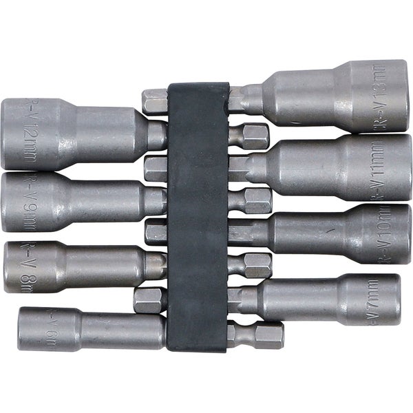 Satz Schraubendreher-Bits mit magnetischen Sechskantmuttern von 6 mm bis 13 mm