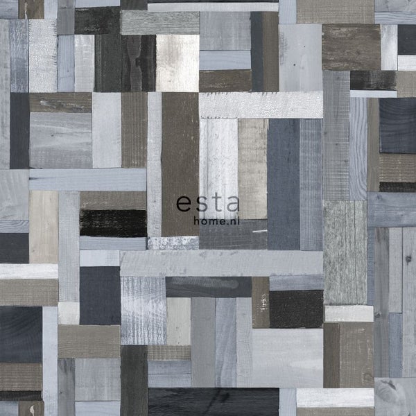 Tapete mit Holzplankenmuster