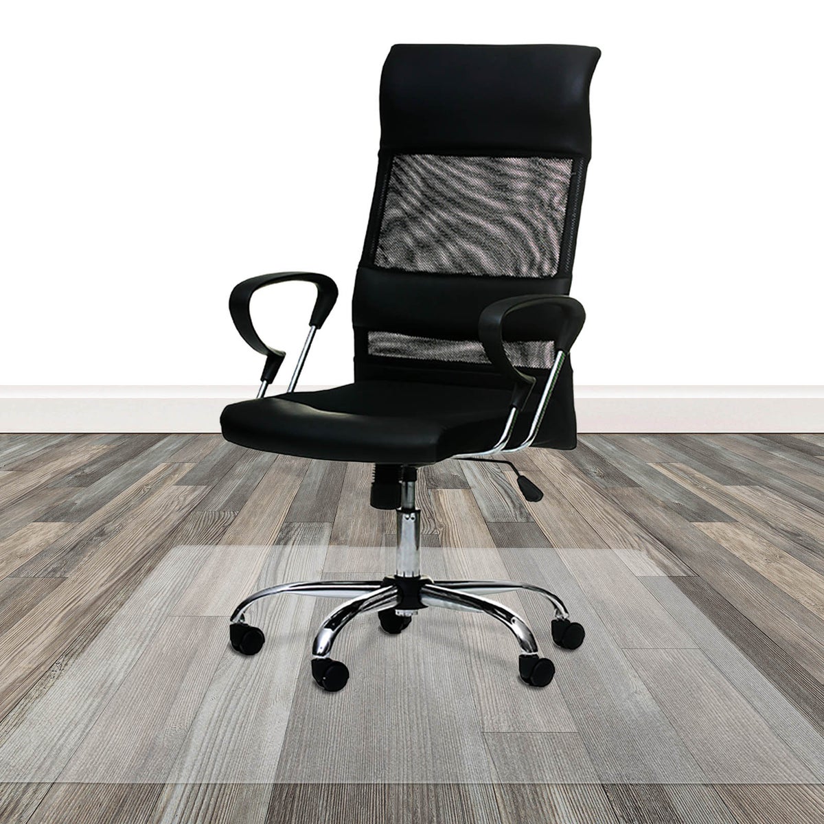 Bodenschutzmatte PET ECO-MAT - 116x130 cm - Hartboden - Schutzmatte als Unterlage für Bürostuhl