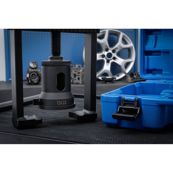 Federbein-Spannwerkzeug mit dazugehörigem Werkzeugkoffer