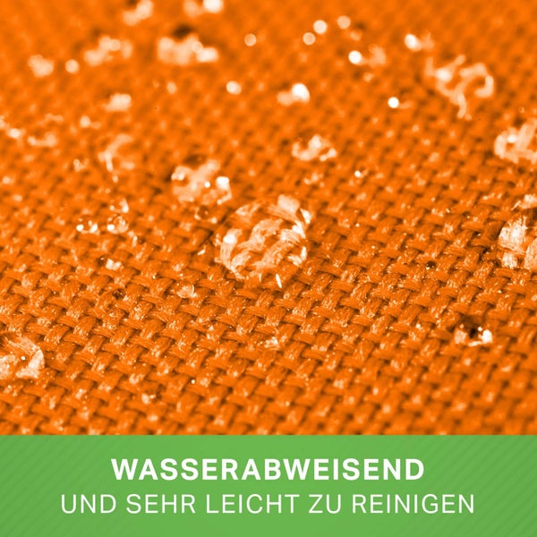 Green Bean Basketball-Sitzsack fertig befüllt 300L EPS Perlen - Kinder & Erwachsene 110cm Bean Bag Riesensitzsack Liegekissen Lounge Chair Sitzkissen Waschbarer Bezug Gaming Sessel Orange