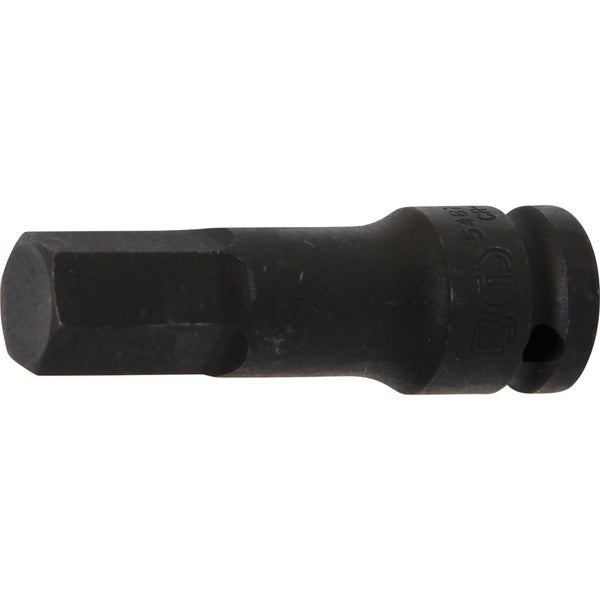 BGS Kraft-Bit-Einsatz Antrieb Innenvierkant 12,5 mm (1/2) Innensechskant 17 mm - 5481-M17