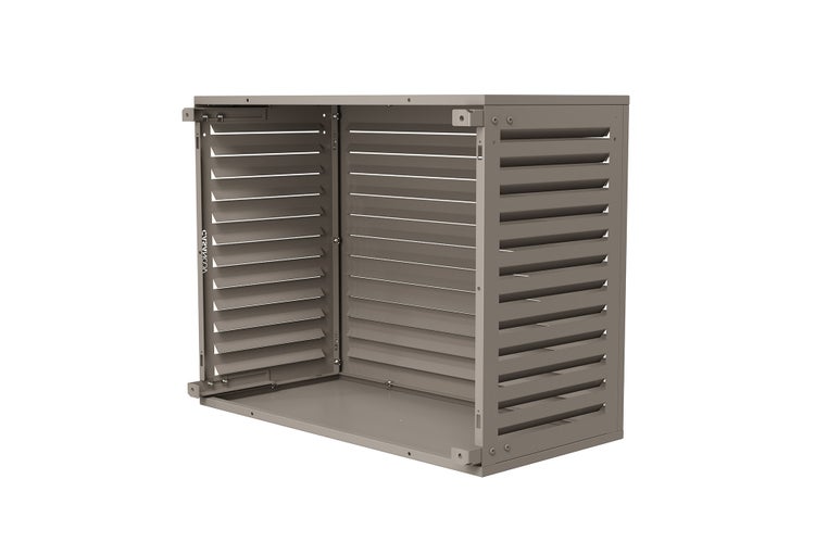 Abdeckung für Klimaanlage mit Lamellen