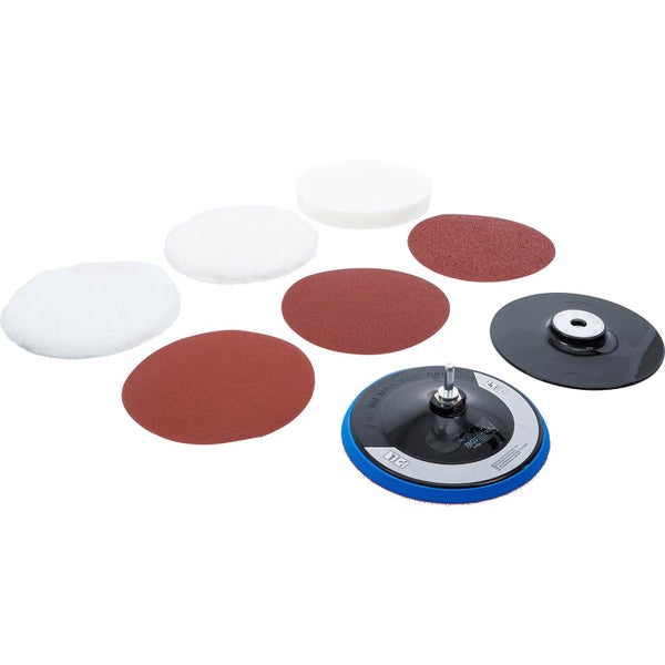 Schleifpapier-Set mit Schleifteller