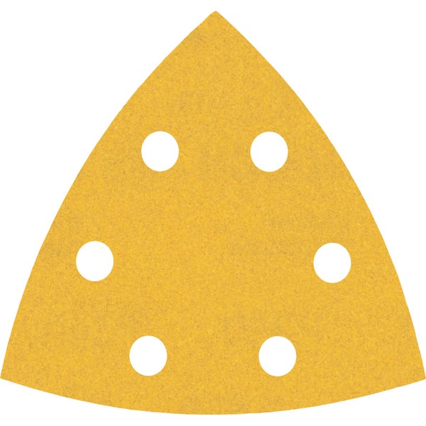 Dreieckiges Schleifpapier mit sechs Löchern