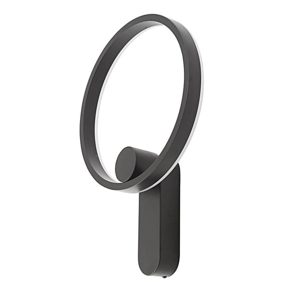 Lucande LED Wandleuchte, Wandlampe Innen Yekta dimmbar (Design Modern) in Schwarz aus Metall (1 flammig ) - Wandstrahler Wandbeleuchtung Schlafzimmer / Wohnzimmer Wohnzimmerleuchte