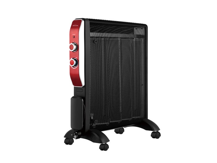 Mobiler Elektroheizkörper mit Thermostat und Rollen