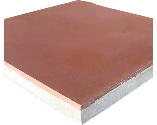 Zement Wand- und Bodenfliese Uni 9.2 chestmut 20x20x1,6 cm