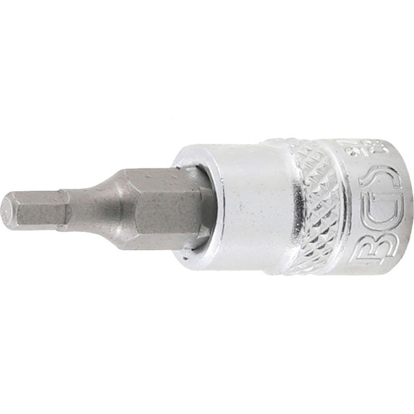 BGS Bit-Einsatz Antrieb Innenvierkant 6,3 mm (1/4) Innensechskant 1/8 - 2741