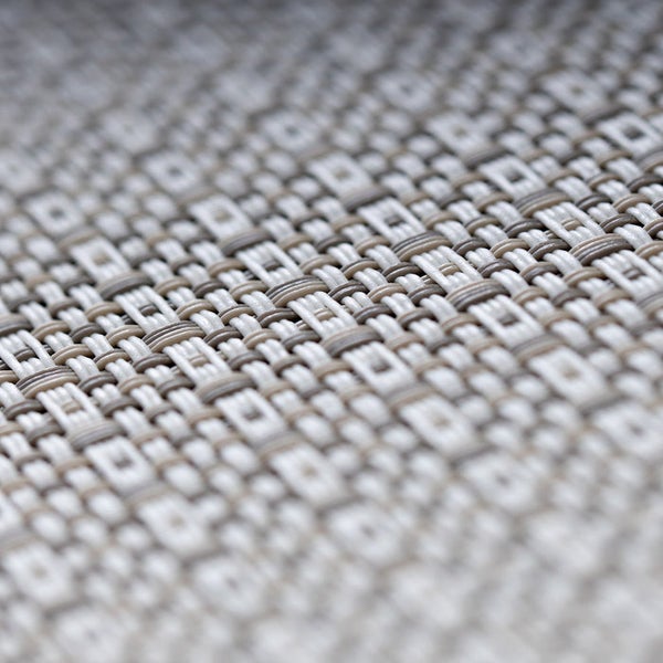 Nahaufnahme eines gewebten Teppichs mit Textur