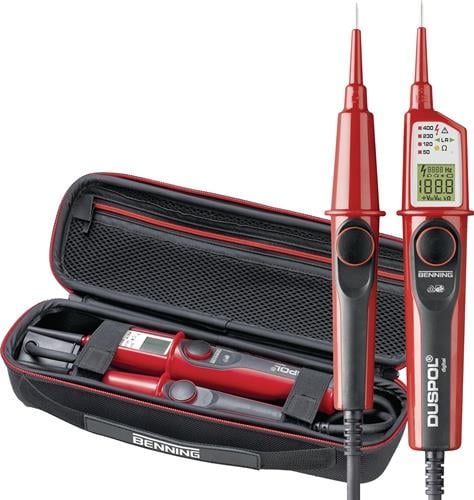 Benning Duspol Digital Spannungsprüfer mit Transporttasche