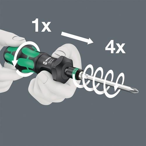 Wera Bitsortiment KK Turbo Imperial 1 19tlg. Schlitz / PH / TORX / 6-kant./ 4-kant - 5057483001