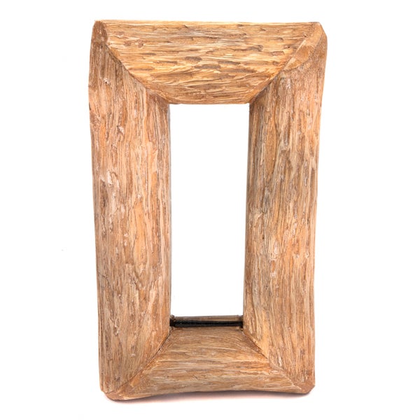 Wandspiegel Base B 35x20cm, Massivholz naturfarben