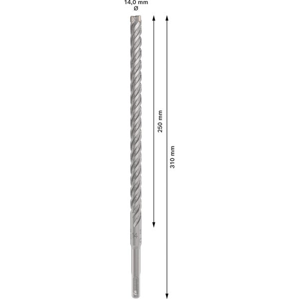 Bosch PRO SDS plus-5X Hammerbohrer 14 x 250 x 310 mm - 2608833819