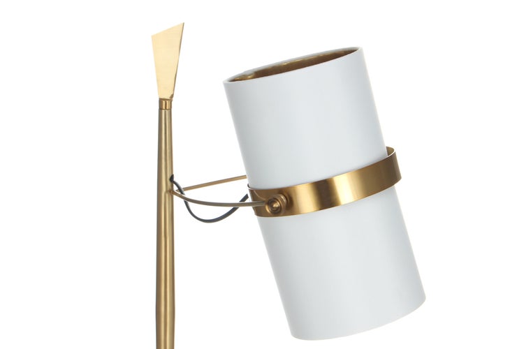 Minimalistische Tischlampe weiß, Klassisch Moderne Nachttisch Lampe | Wohnzimmer Esszimmer Leuchte