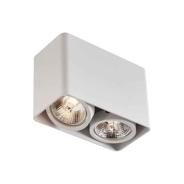 Aufbauleuchte mit zwei Strahlern