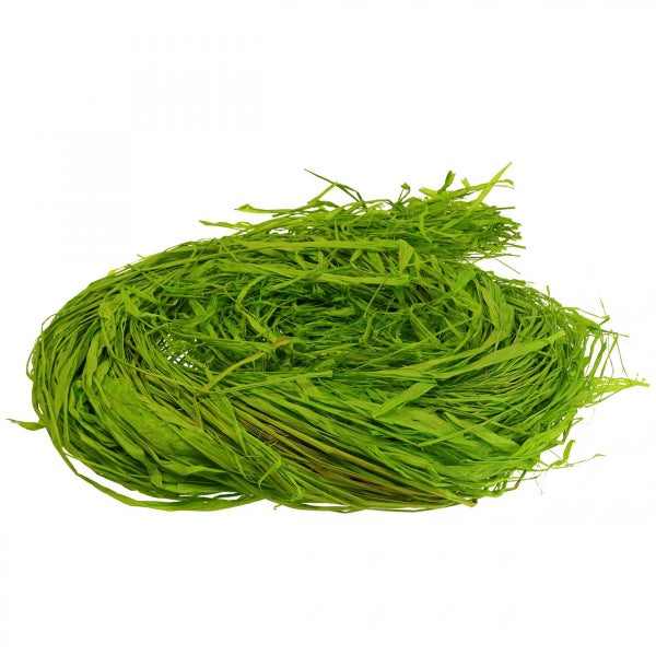 Grüner Dekobast aus Naturmaterial zum Basteln und Dekorieren.