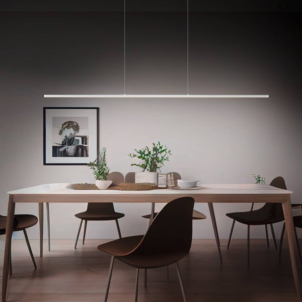 quitani LED Margita dimmbar (Modern) in Alu aus Aluminium (1 flammig, ) Wohnzimmerleuchte