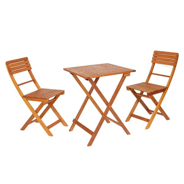 SenS-Line Bela Bistro-Set - Eukalyptus-Hartholz - Zusammenklappbar