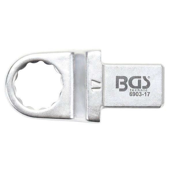 BGS Einsteck-Ringschlüssel 17 mm Aufnahme 14 x 18 - 6903-17