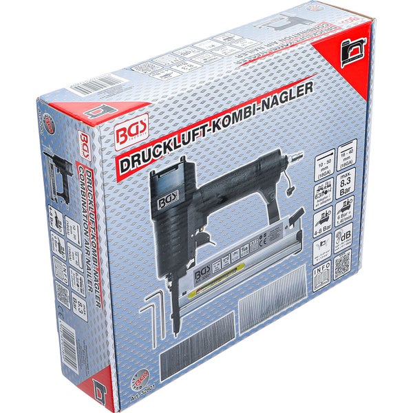 BGS Druckluft-Kombi-Nagler 50 mm - 32801