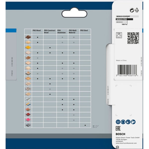 Bosch PRO Aluminium cordless Blatt für Kreissägen 140 x 1,6 x 20 mm - 2608837755