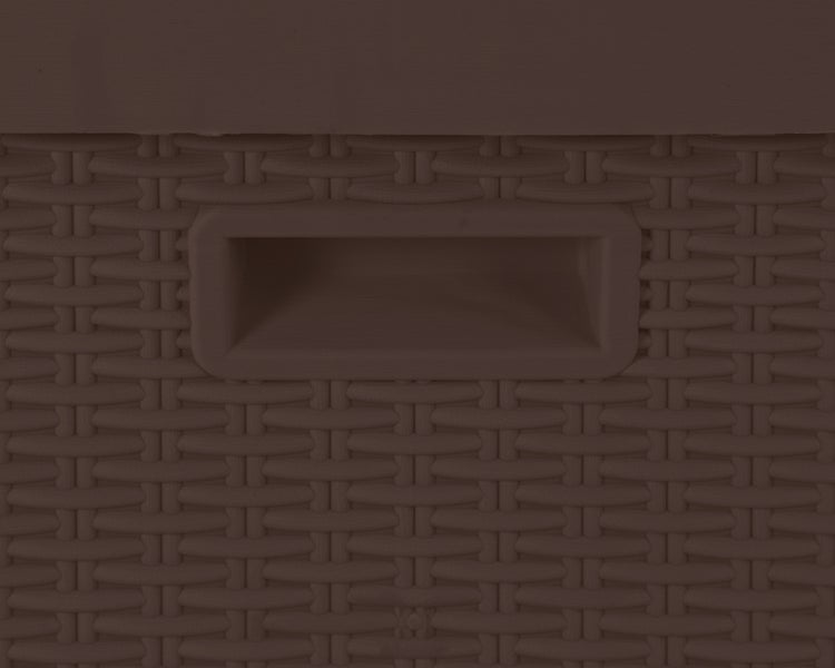 Ondis24 Kissenbox Sitztruhe Santo Kompakt 120 L braun, Aufbewahrungsbox, Box