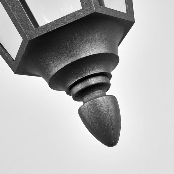 Lindby Außenleuchte Edana (spritzwassergeschützt (Modern) in Schwarz aus Aluminium (1 flammig, E27) - Pendelleuchte außen
