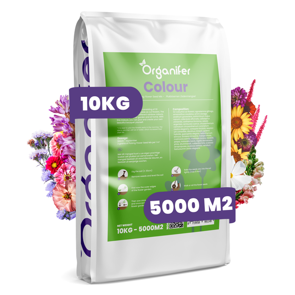 Schnittblumenmischung - Colour - 32 Arten von Schnittblumen (10 kg für 5000 m2) - Organifer