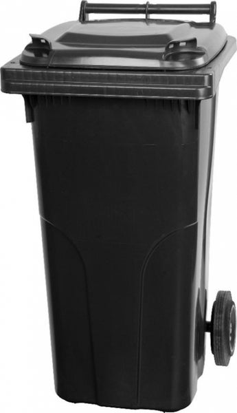 PROREGAL Mülltonne Mgb 120 Liter HDPE-Kunststoff Grau/Schwarz