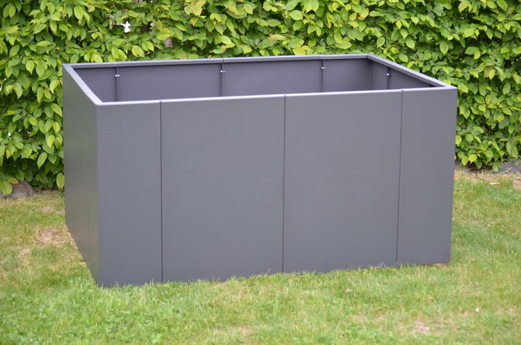 Hochbeet klassisch ELEO Monterosso 90 x 135 x 68 cm Metall anthrazit - pulverbeschichtet schwarz
