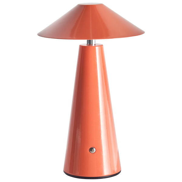 Kabellose LED Tischlampe APAYAO mit Dimmer Metall Rot