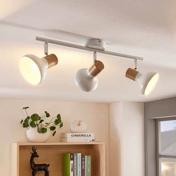Lindby Deckenlampe Metall, Deckenstrahler schwenkbar & drehbar 3x E14 max. 40W ohne Leuchtmittel Deckenspot Spot Strahler Wohnzimmerlampe