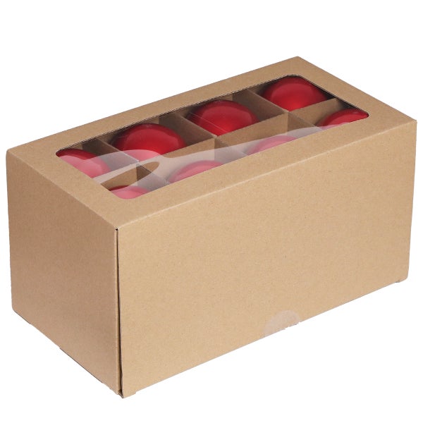 Verpackung mit Christbaumkugeln