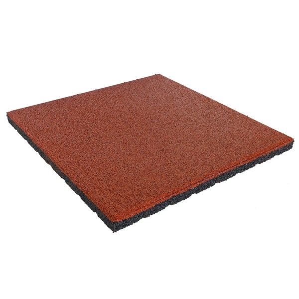 Gummifliese 30 mm - 50 x 50 cm - Rot