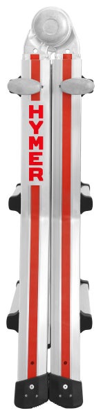 Zusammengeklappte Mehrzweckleiter aus Aluminium