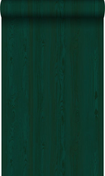 Origin Wallcoverings Tapete Holzoptik Smaragdgrün - 53 cm x 10,05 m - 347535