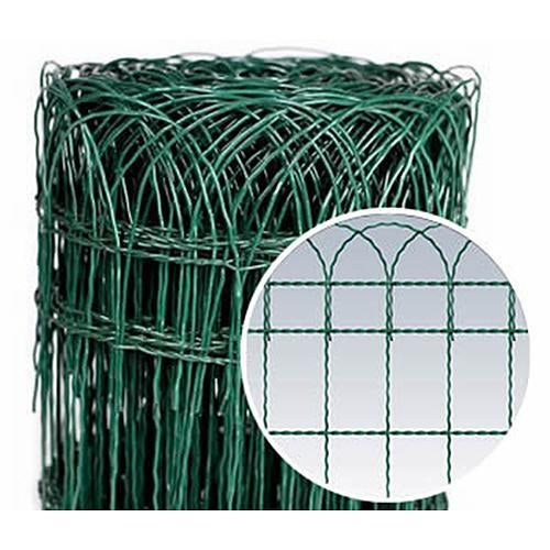 PROREGAL Drahtzaun, Drahtnetz Gardenet 65cm, L-25m, PVC, dekorativ