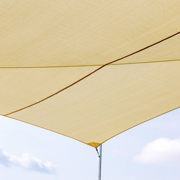 Sonnensegel Luftduchlässig Ivory Dreieck 360x360x360 cm - Maanta® Ez Breez